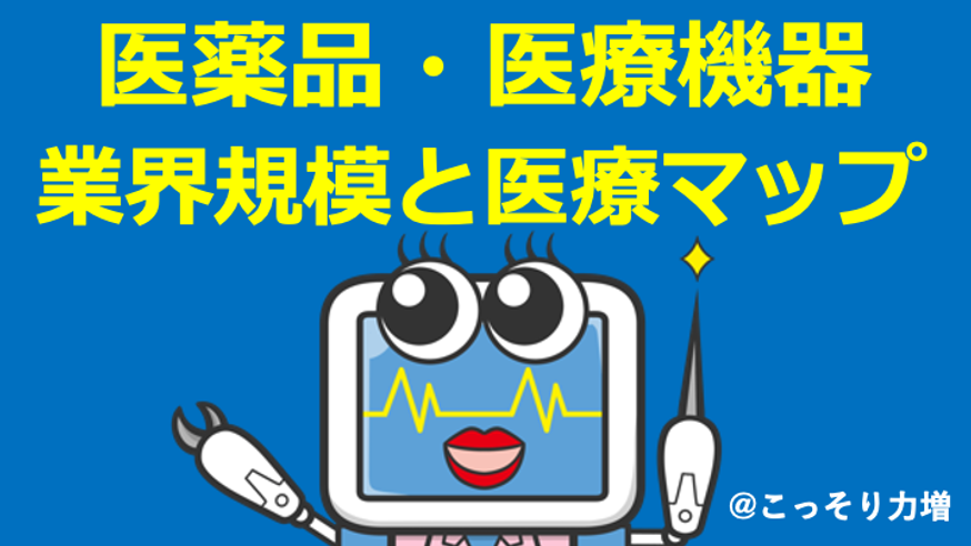 医薬品、医療機器業界規模を企業マップ2020